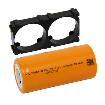 Аккумулятор LiFePO4 32700 7ah 3,2v с холдером